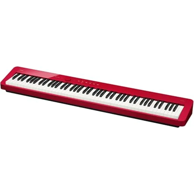 Casio PX-S1100RD, Digitalpiano mit 88 gewichteten Tasten, 18 Sounds, Bluetooth und roter Farbvariante
