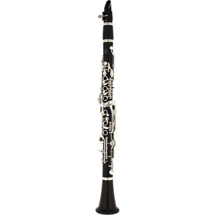 F.A. Uebel 622 Bb-Clarinet, Grenadillholz, Deutsche Griffweise, 22 Klappen, versilberte Neusilbermechanik, inkl. ESM Mundstück und Koffer