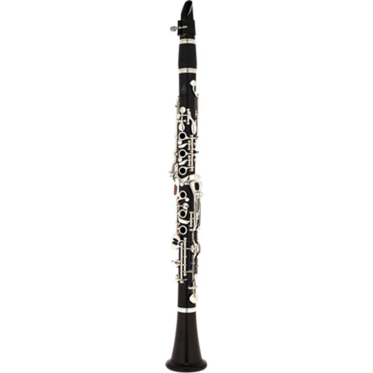 F.A. Uebel 622 Bb-Clarinet, Grenadillholz, Deutsche Griffweise, 22 Klappen, versilberte Neusilbermechanik, inkl. ESM Mundstück und Koffer