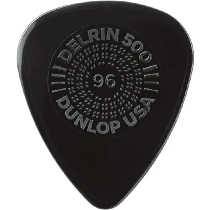 Jim Dunlop Plektrum Delrin 500 Prime Grip 0,96mm, 12 Stück, mit Fat Sound und Low-Profile-Griff – Bild 3