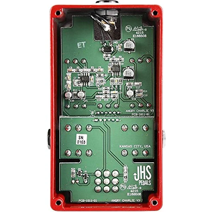 JHS Pedals Angry Charlie V3, Overdrive-Pedal für E-Gitarre mit True Bypass, made in USA – Bild 4