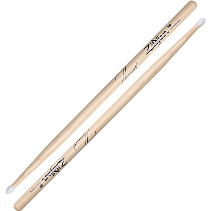 Zildjian 7A Anti-Vibe Drumsticks, 16" mit ovaler Spitze und natürlichem Finish – Bild 1