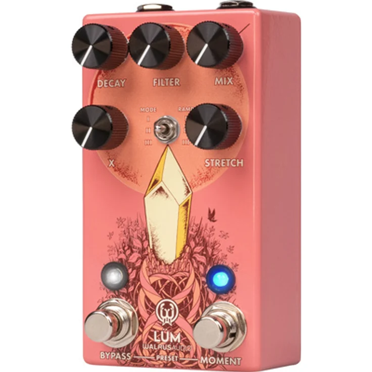 Walrus Audio Lüm Texture Engine FX Guava, Granulartextur- und Soundscape-Pedal mit drei Modi und anpassbarer Grain-Größe