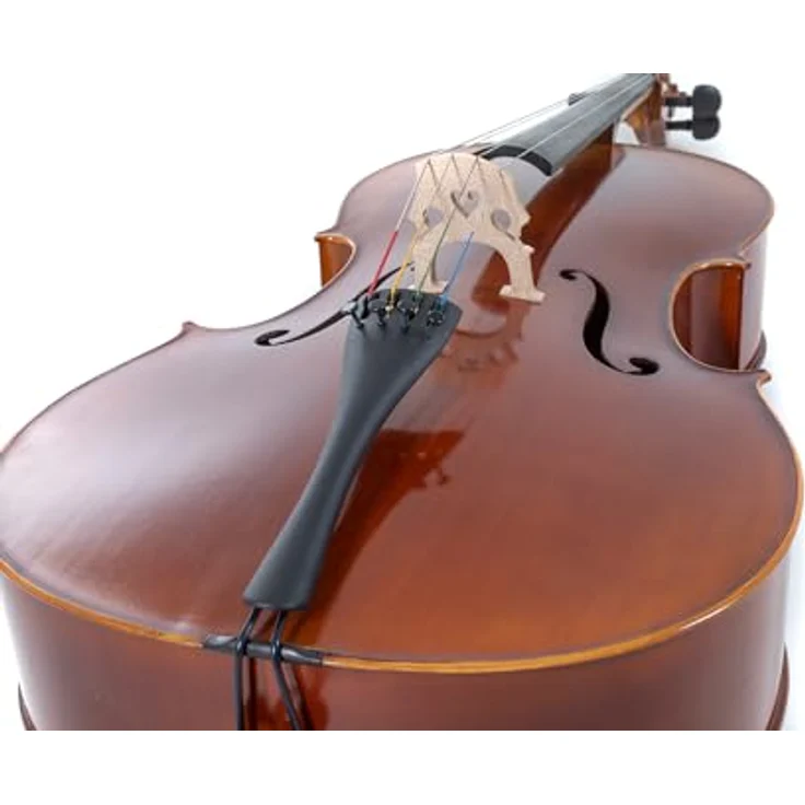 Gewa Allegro VC1 Cello Set 3/4 CB, vollmassives Cello aus europäischen Tonhölzern, braun-bernsteinfarbener Naturharzlack, mit Carbonbogen und Case – Bild 4