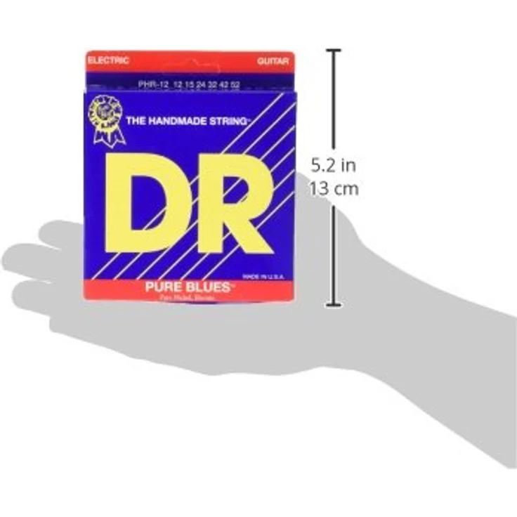 DR Strings Pure Blues PHR-12, E-Gitarrensaiten Extra Heavy, 012-052, G-Saite umwickelt – Bild 3