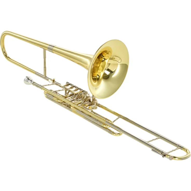 Cerveny CVT 571-4 Ventilposaune in Bb, mit 4 Drehventilen, 12,4mm Bohrung und klarem Lackfinish