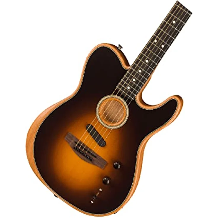 Fender Acoustasonic Player Tele SB, Westerngitarre mit Mahagoni-Korpus, Sitka-Fichte-Decke, Shadow Burst – Bild 1