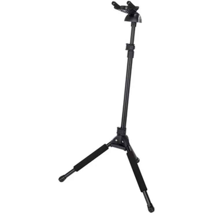 Millenium GS-3500 B, Gitarrenständer mit Locking System, verstellbare Höhe 77-114cm, Tragkraft 15 kg, Farbe schwarz