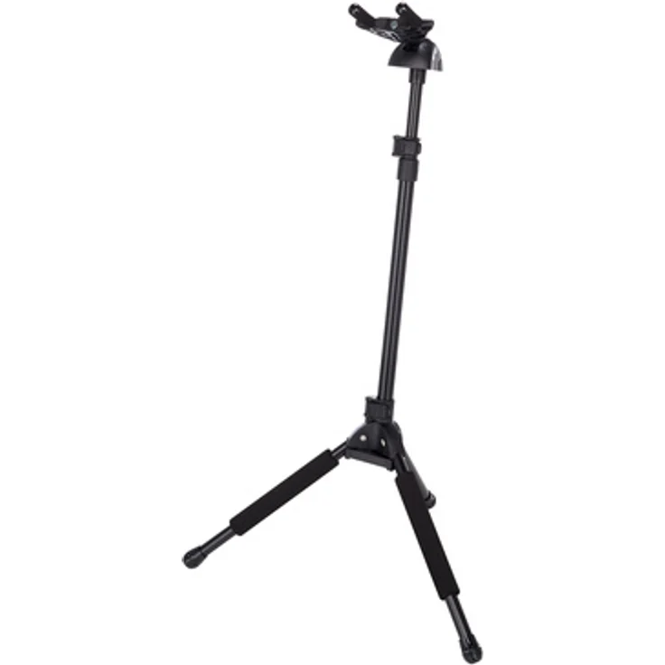 Millenium GS-3500 B, Gitarrenständer mit Locking System, verstellbare Höhe 77-114cm, Tragkraft 15 kg, Farbe schwarz