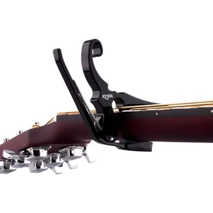 Kyser Quick Change Drop D Capo, D-Tuning Kapodaster für 5 Saiten, tiefe E-Saite bleibt frei – Bild 3