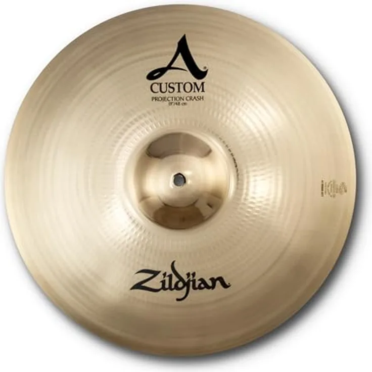 Zildjian 19" A-Custom Projection Crash, Schlagzeugbecken mit brillantem Finish, hohe Power und starkes Sustain