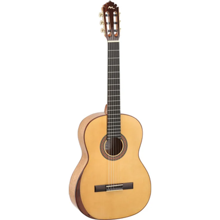Manuel Rodriguez Superior Anniversario 120 J-SB, Konzertgitarre mit Fichtendecke und Vogelaugen Ahorn, limitiertes Sondermodell