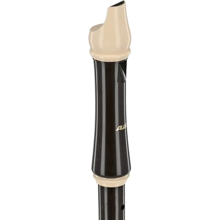 Aulos 209B Robin, Alto Recorder mit barocker Griffweise, Doppelloch und gebogenem Windkanal, dunkelbraun, inkl. Tasche und abnehmbarer Daumenstütze – Bild 2