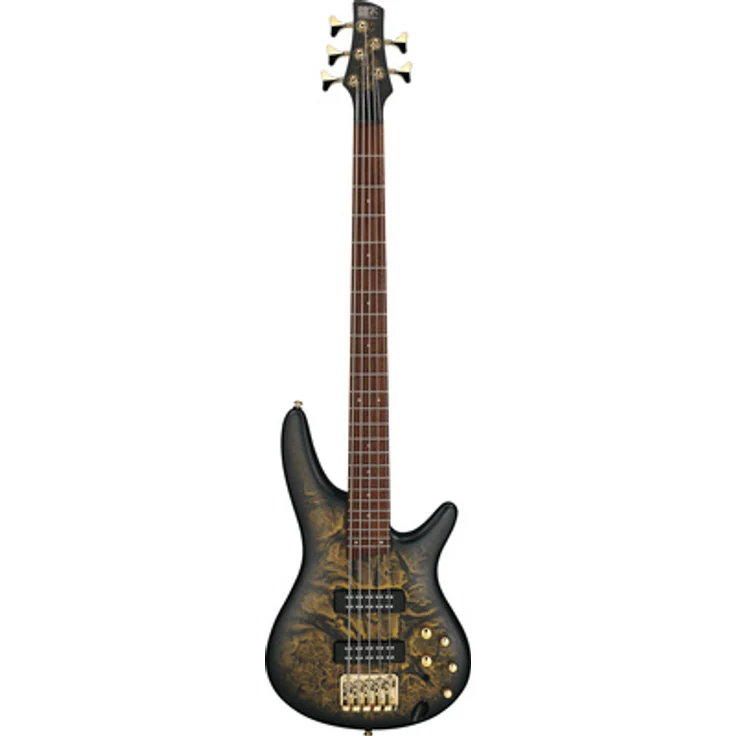 Ibanez SR305EDX-FDM, 5-Saiter E-Bass mit Okume Korpus, Frozen Gold Matte, Ibanez Custom 3-Band EQ Preamp