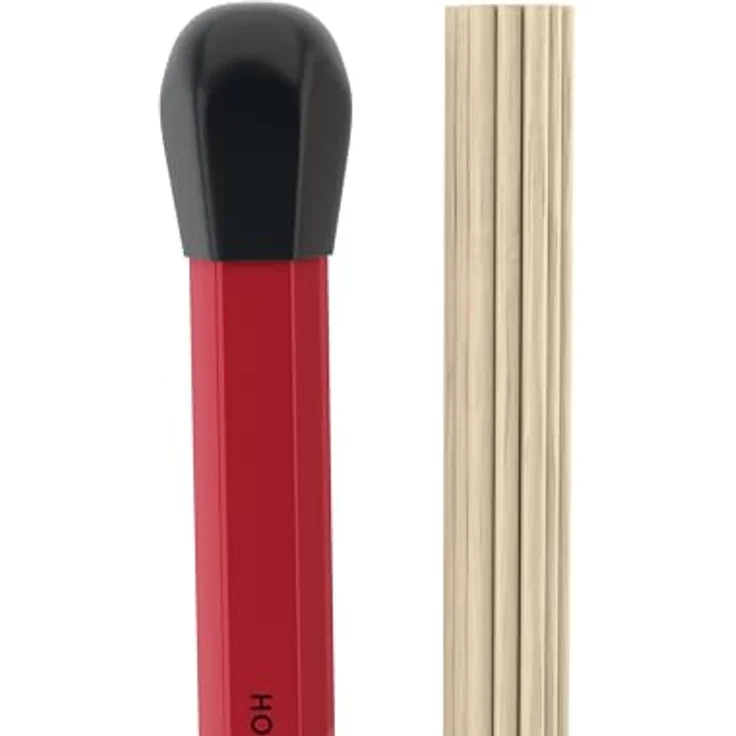 ProMark H-RODS Hot Rods, Drumsticks aus Birkenstäben mit roter Kunststoffumhüllung für feinen Klang, 40,6 cm lang – Bild 2