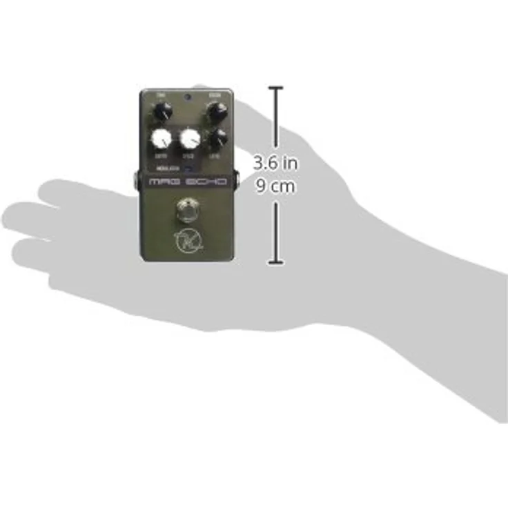 Keeley Magnetic Echo Delay, Modulated Tape Echo Effekt Pedal, True Bypass, Metallgehäuse, 112 x 68 x 51 mm, schwarz – Bild 4