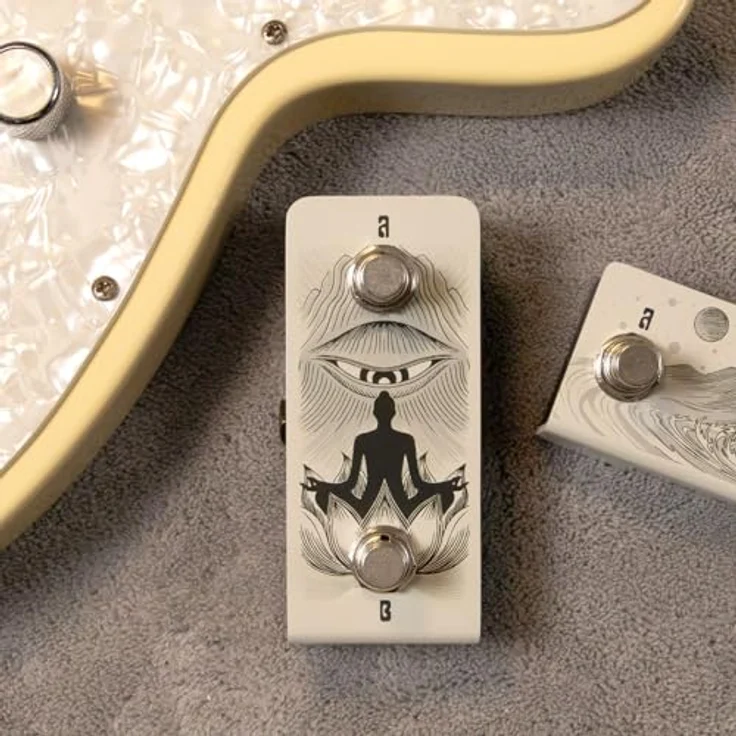 Klowra Anima Dual Footswitch, passiver doppelter Momentary-Fußschalter mit TRS-Anschluss, kompakte Bauform – Bild 7
