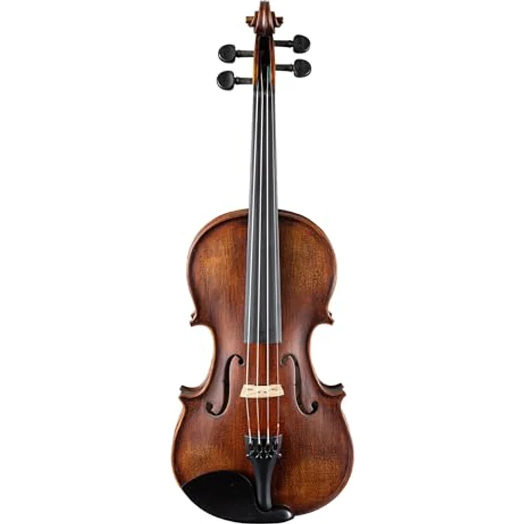 Stentor SR1864 Verona Violine 4/4, handgearbeitet mit massiver Fichtendecke, geflammten Ahornzargen und -boden, Ebenholzgriffbrett, inkl. Holzbogen und "De Luxe" Koffer – Bild 2