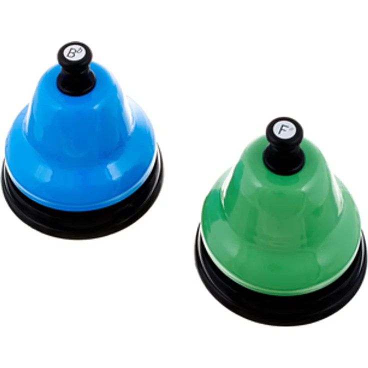 Goldon Pusch Bells Model 33872, Schlagglocken Set mit 2 Glocken, bunt, fis2 und Bb2