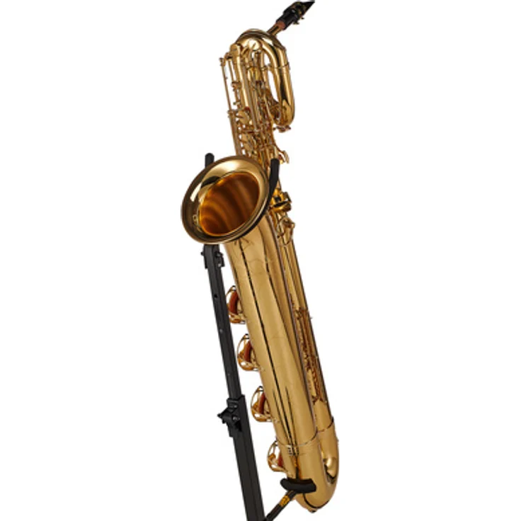 Yanagisawa B-WO1 Baritonsaxophon, Professionelles Modell mit Messingkorpus, Hoch F#-Klappe, Tief A-Klappe, Goldlack lackiert, inkl. Koffer und Mundstück
