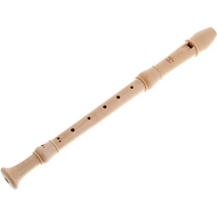 Moeck 2300 Flauto Rondo Alto, Altblockflöte mit barocker Griffweise, Ahorn, Doppellöcher, a'=442Hz, 3-teilig, inklusive Baumwolltasche und Zubehör