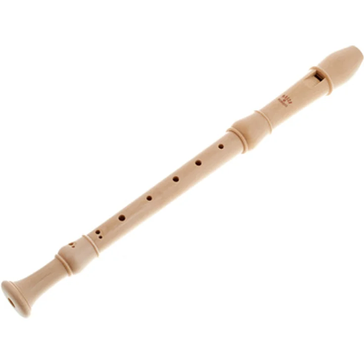 Moeck 2300 Flauto Rondo Alto, Altblockflöte mit barocker Griffweise, Ahorn, Doppellöcher, a'=442Hz, 3-teilig, inklusive Baumwolltasche und Zubehör