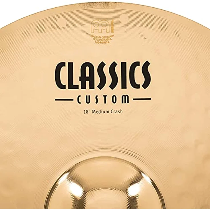 Meinl CC18MC-B Classics Custom Brilliant Crash 18, 45,7 cm Schlagzeugbecken aus B12-Bronze mit hellem Klang und ausgewogenen Obertönen – Bild 4