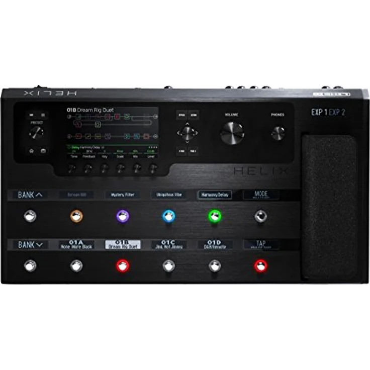 Line6 Helix Guitar Processor, Gitarren-Multieffekte mit Dual DSP, 50 Amp Modellen, 104 Effekten, 10 Eingängen und 12 Ausgängen – Bild 2
