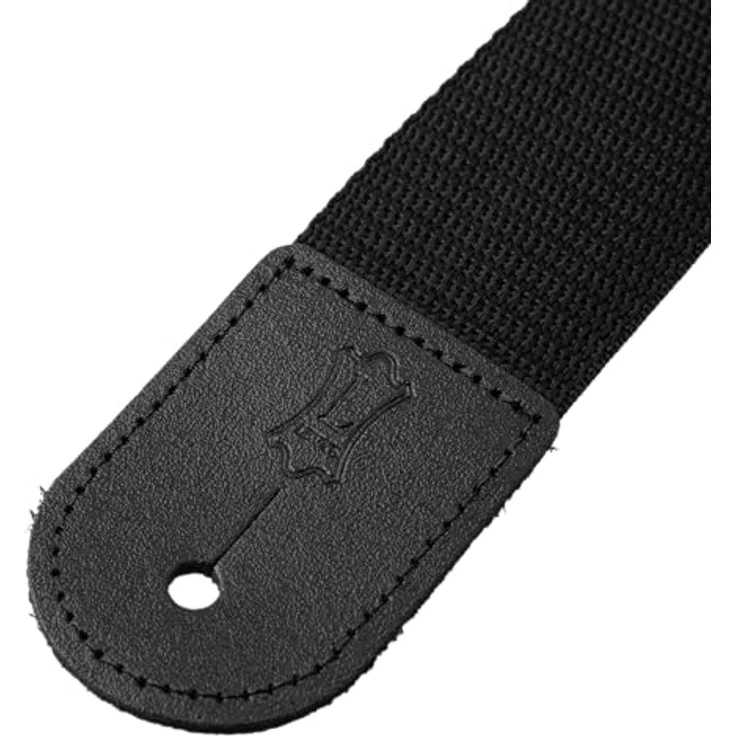 Levys Poly Strap 2" BK, Gitarrengurt aus Polypropylen mit Lederendstück, verstellbar von 89 cm bis 157 cm, schwarz – Bild 8