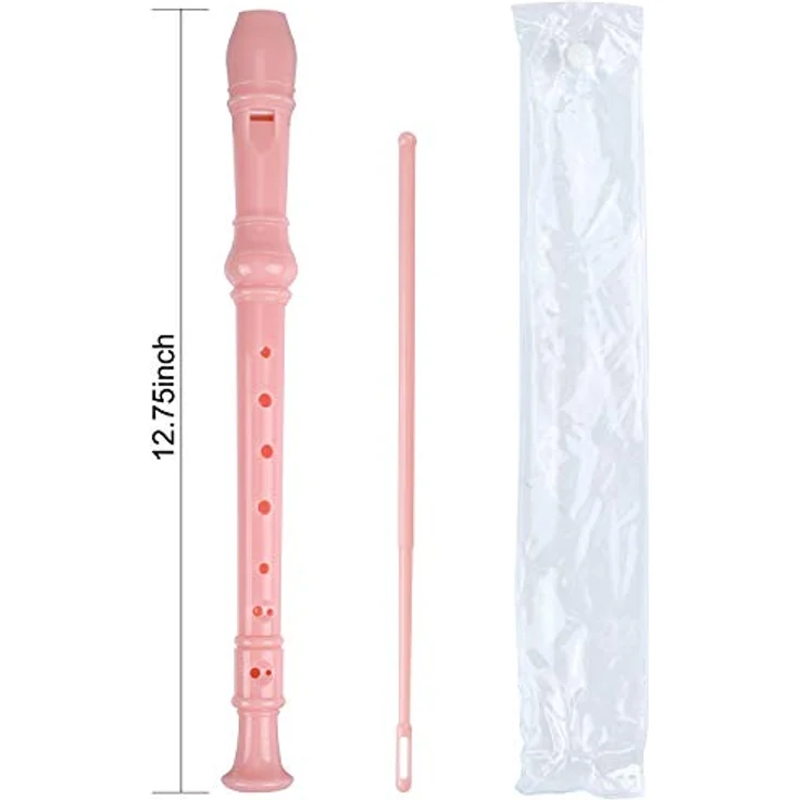 Tioamy Sopran Recorder Flöte, 8-Loch Blockflöte aus Kunststoff in C mit Tasche und Flötenwischer für Kinder, 32 cm, abnehmbares Design, hohe Klangqualität für Anfänger – Bild 4