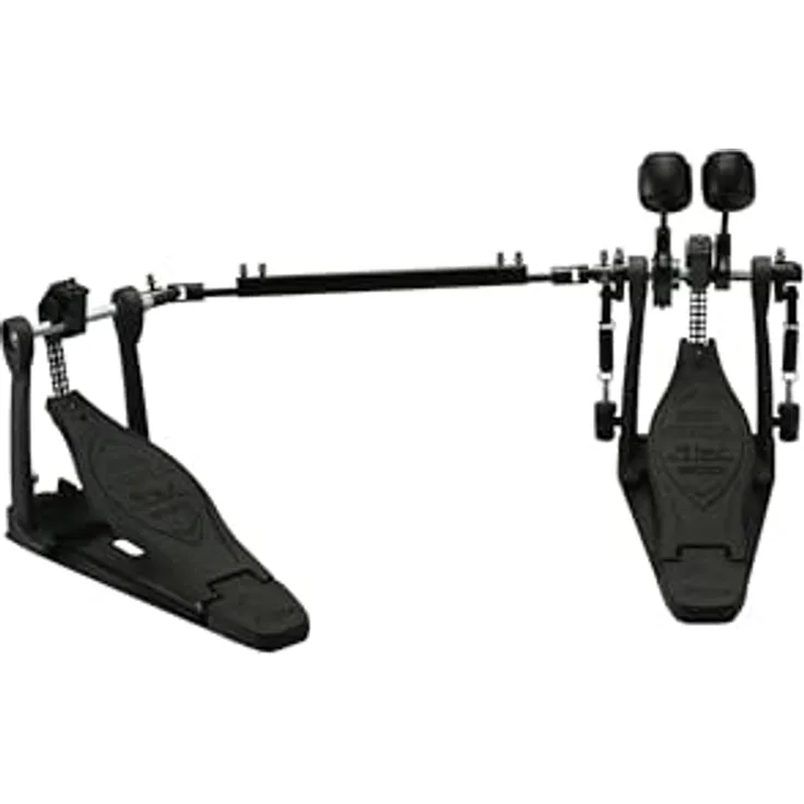 Tama Iron Cobra HP600DTWMB, Doppelfußmaschine in Limited Dark Shadow Edition, Matte Black mit einstellbarem Beaterwinkel und Duo Glide Kettenblatt