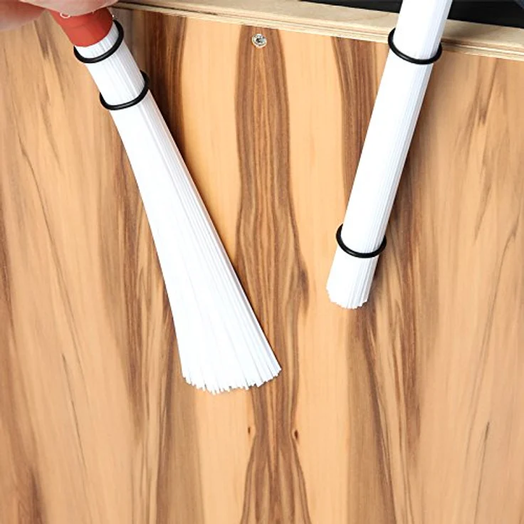 Sela SE 035 Cajon Brush 180, Nylonfaser mit Ahornholzgriff, einstellbarer Härtegrad, 35 cm Länge – Bild 5