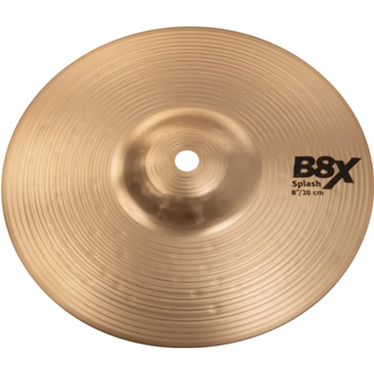 Sabian 8" B8X Splash, B8 Bronze Schlagzeugbecken mit gehämmerter Glocke und warmem, komplexem Sound