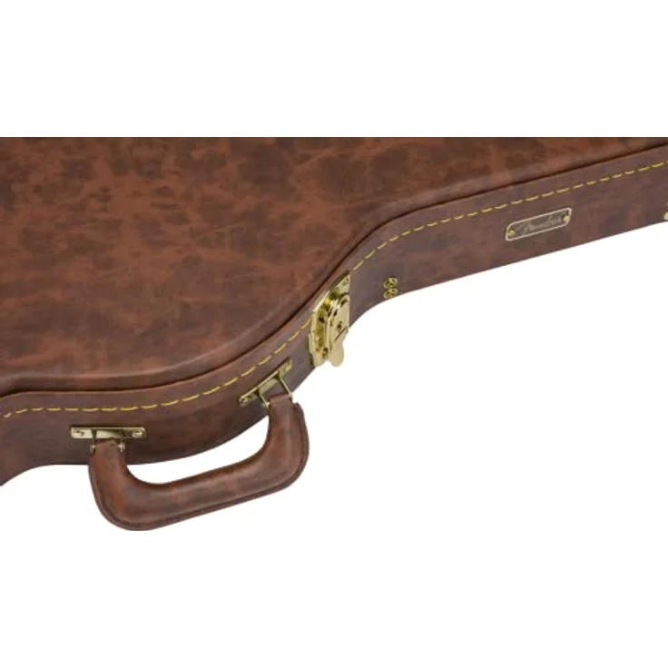 Fender Classic Serie Poodle Case für Stratocaster®/Telecaster®, Gitarrenkoffer mit antikisiertem Kunstleder, braun, mit goldfarbiger Hardware und gepolstertem Innenfutter – Bild 5