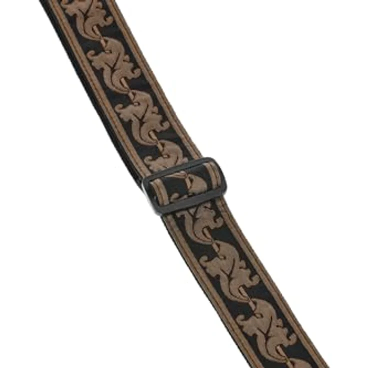 Ovation Leaf Retro Copper, Gitarrengurt aus Nylon mit Leaf-Motiv, 50 mm breit, verstellbar von 84 cm bis 144 cm, Kupfer – Bild 4