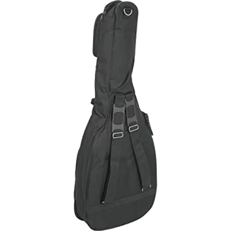 DIMAVERY DSB-610 Soft-Bag für Westerngitarre, 10 mm Polsterung, gepolsterter Griff, Doppel-Reißverschlüsse, inkl. Schultertragegurte und Außentaschen – Bild 2
