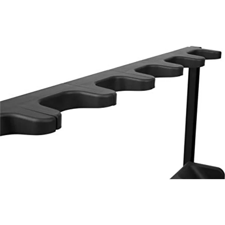 Rockstand RS 20866 6 E-Guitar Stand, Mehrfach-Gitarrenständer für bis zu 6 E-Gitarren oder E-Bässe, klappbar, schwarz mit anthrazitfarbenen Softpads – Bild 9
