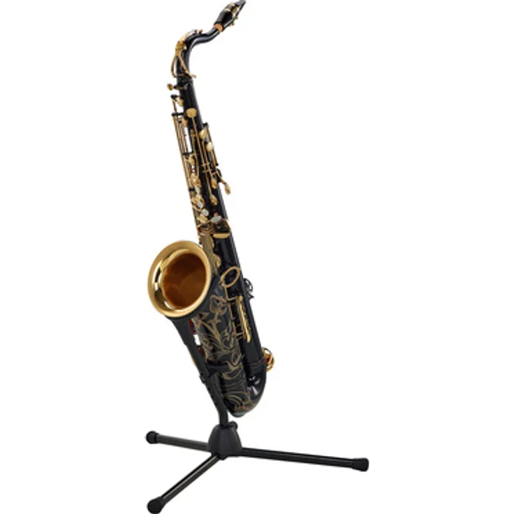 Yamaha YTS-82 ZB 03 Tenor Saxophon, schwarz lackiert, mit V1 S-Bogen und 4CM Ebonite Mundstück, handgehämmerter Schallbecher und Metallresonator-Polster