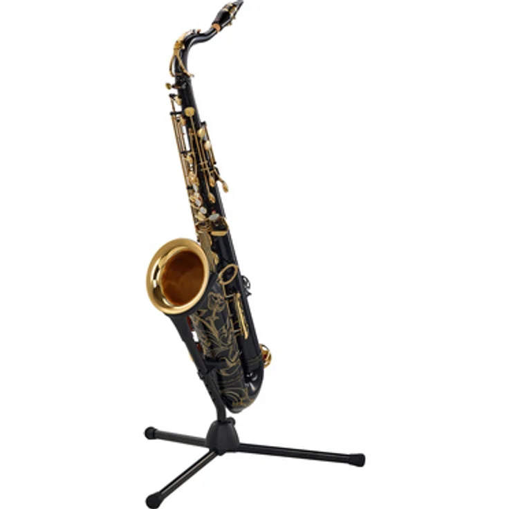 Yamaha YTS-82 ZB 03 Tenor Saxophon, schwarz lackiert, mit V1 S-Bogen und 4CM Ebonite Mundstück, handgehämmerter Schallbecher und Metallresonator-Polster