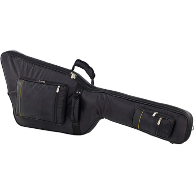 Rockbag RB 20624B E-Bass Gig Bag, 10mm Polsterung, 2 Rucksack Tragegurte, Notenfach, Zubehörfach, schwarz