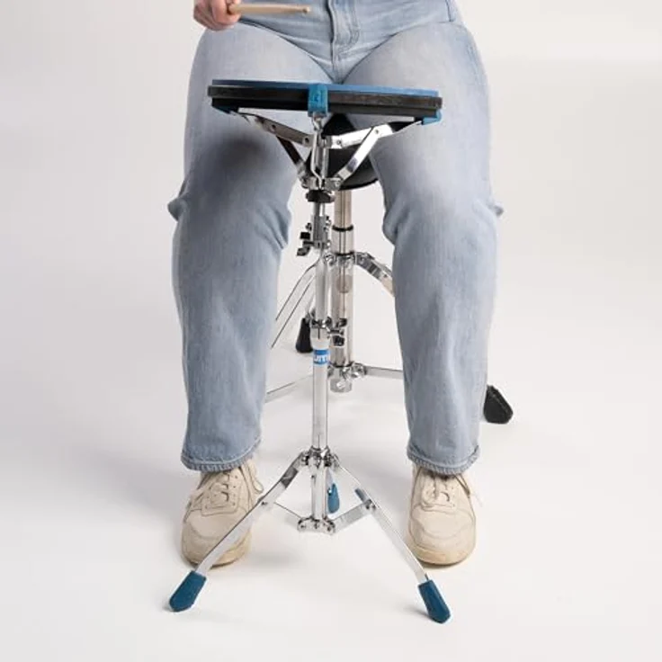 Drumeo PadStand, Snare Drum Ständer für Practice Pads bis 12", höhenverstellbar von 61cm bis 83cm, drehbarer Korb – Bild 6