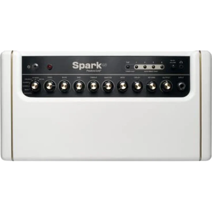 Positive Grid Spark 40 PW, Modelling Combo Verstärker für E-/Akustik Gitarre und E-Bass, 40 Watt, Pearl – Bild 3