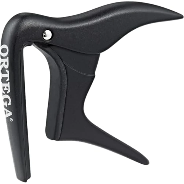 Ortega OCAPO-SBK, Kapodaster für klassische Gitarren bis 52 mm Sattelbreite, gummierte Auflage, schwarz matt – Bild 1