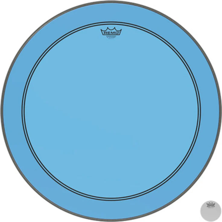 Remo 26" Powerstroke 3 Colortone Bass Drum Schlagfell, blau, 10 mil stark mit Dämpfungsring – Bild 1