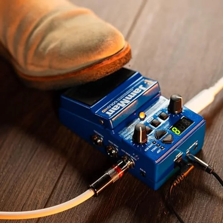 Digitech Jam Man Solo HD, Looper Pedal mit 35 Min. Loop-Speicher, 200 internen Speicherplätzen, Stereo 44,1 kHz Wiedergabe, inkl. 9V Netzteil – Bild 7