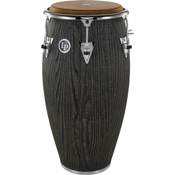 LP 12 1/2" Uptown Tumba, Siam Oak mit Esche, Sculpted Ash in Ebony Stain, 30" Höhe, handselektiertes Naturfell, chrom Hardware – Bild 1