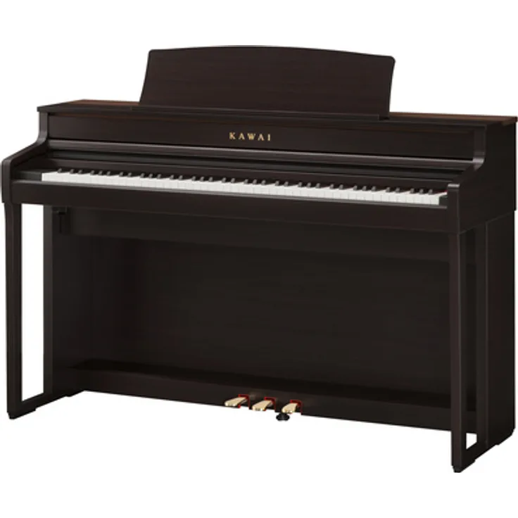 Kawai CA-501 R, Digitalpiano mit 88 gewichteten Tasten, 45 Sounds inkl. Shigeru Kawai EX, Bluetooth & OLED-Display, Farbe: Rosenholz