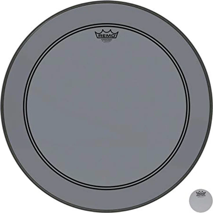 Remo 18" P3 Colortone Batter Smoke Bass Drum Schlagfell, Smoke, 10 mil stark mit Dämpfungsring – Bild 1