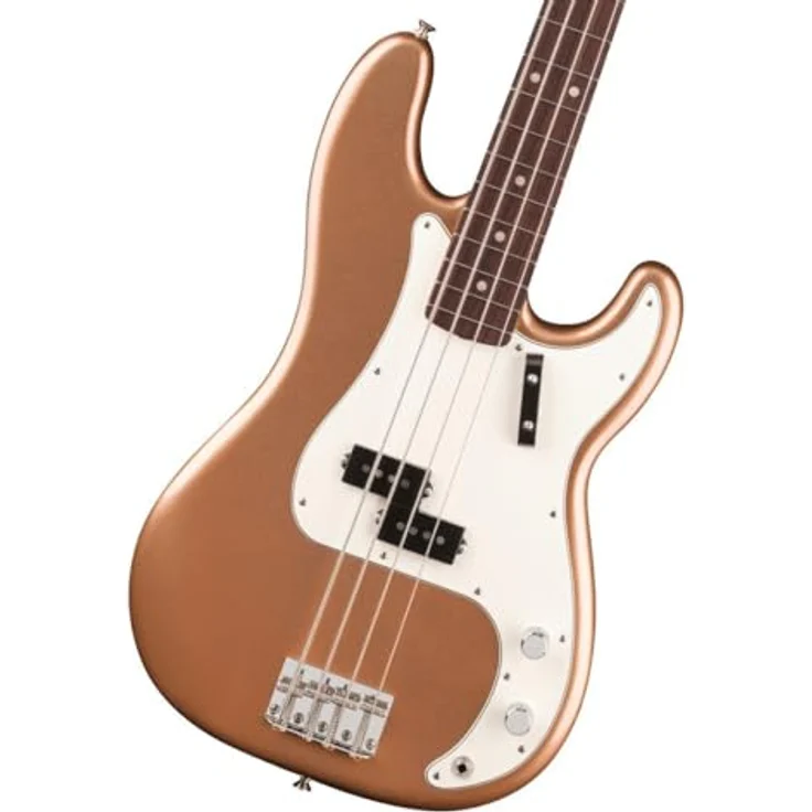 Fender Vintera III L 60s P Bass FMG, P-Style E-Bass aus Erle mit Ahornhals und Palisander-Griffbrett, Firemist Gold – Bild 1