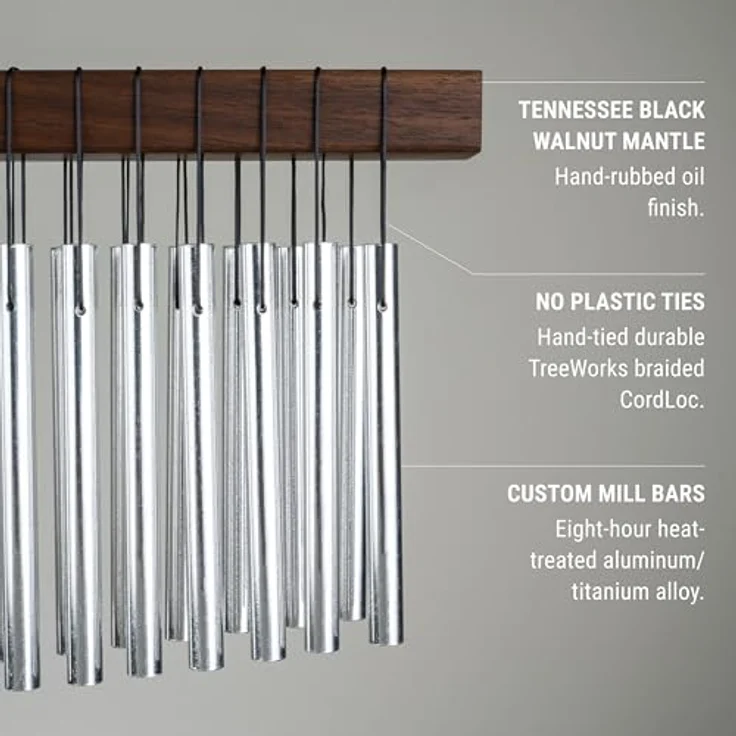 Schlagwerk TreeWorks Chimes TRE35db, Percussion mit 69 Klangstäben aus Aluminium/Titan-Legierung, handgefertigt in Nashville, einschließlich Softbag LG24 – Bild 3